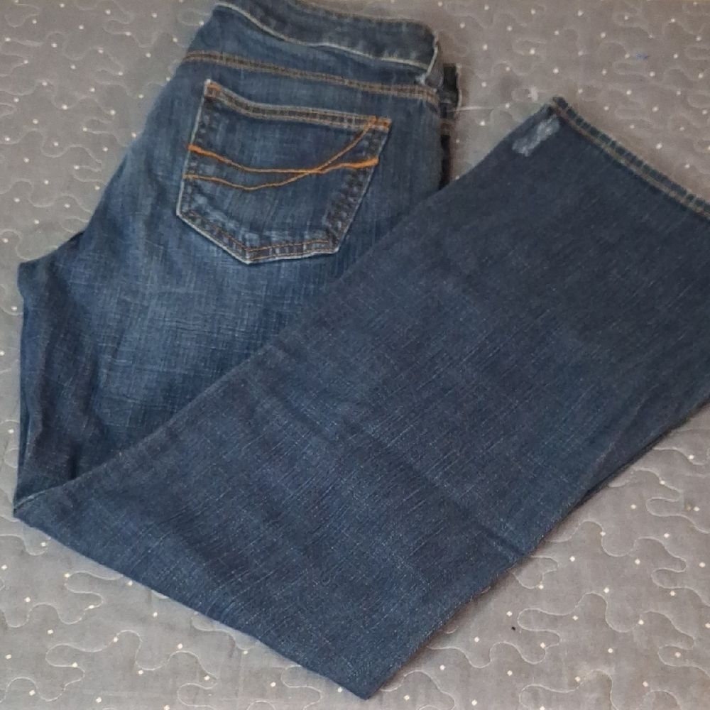 GAP Women's Curvy Low Rise Blue Jeans size 8 ankle
